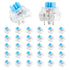 Zyghjort Mechanical Keyboard Switches, 30 Pcs 3 Pin Blue Keyboard Clicker Replacement Pre-Lubricated
