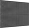 TORACK 4Pcs Metal Pegboard Panels 12"x16" for Garage, Workbench, Tool Organizer with 1/8" & 1/4" Holes, Black