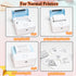 9 6 3 M02/T02 Rolls Self-Adhesive Mini Printer Paper - Vibrant Colors & White Compatible with Printers(Remove Inner