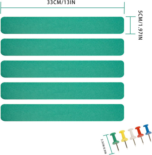 Bulletin Board Cork Boards for Walls, Office Pin Board (Green)