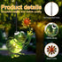 Yamodoor Frog Solar Outdoor Hanging Lantern Creative Small Sculpture Lights Durable Waterproof Lamp Suitable
