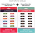 Global Printed Products Monthly Adhesive Tabs - 12 Black and 12 Colorful Tabs, Set of 24