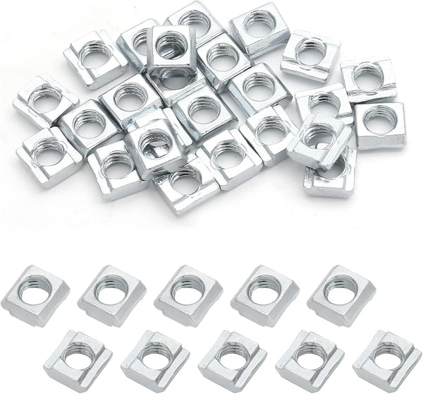 Qjaiune 25Pcs M6 Slide in T Nut 2020 Aluminum Extrusion T Nuts, M6