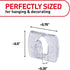 Command 90 Count Indoor Mini Light Clips, Damage Free Hanging Christmas Lights, Mini Wall Clips for Hanging Indoor