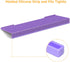 Rulyyo 17 Inch Ergonomic Computer Keyboard Stand - Glitter Purple Acrylic Keyboard Riser for Desk Tilted Keyboard
