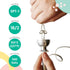 8 Ft Silver Lamp Cord with Switch, Vinyl Covered Replacement Electrical Wire for Table & Floor Lighting Fixtures, UL
