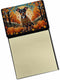 Caroline's Treasures Miniature Pinscher Fall Sticky Note Holder, Refillable Dispenser, Self-Sticky Note Pads