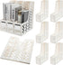 Glenmal 6 Pcs Plastic Magazine Organizers, Vertical File Folder Magazine Rack Holder for Home Desk, School, Office,