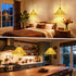 Maliralt 16.4ft Hanging Lamps Rattan Pendant Light - Plug in Cord Hanging Light Fixture Plug Into Wall Outlet Pendant