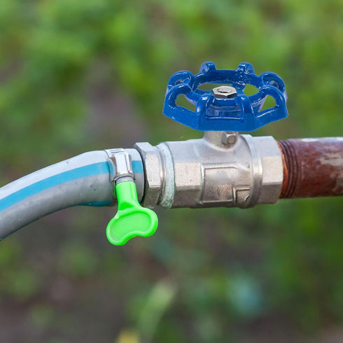 Pndeyo 2pcs Outdoor Faucet Handle, Round Wheel Hose Bib Handle, Rustproof Water Spigot Handle Outside Water Valve