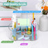 LETURE Clear Acrylic Desk Organizer with Drawer, Pen Pencil Markers Holder, Clear Office Supplies for College Dorm Home