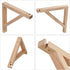 2 Pack 10 Inch Triangle Wood Shelf Bracket Wall Mount - Hand Made Wall Sconce Pendent Lamp Hanging Kit, Decorative