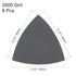 uxcell Triangular Sandpaper Hook and Loop Pad, 3-1/2" Oscillating Multi-Tool, Silicon Carbide, 2500 Grit, 8pcs
