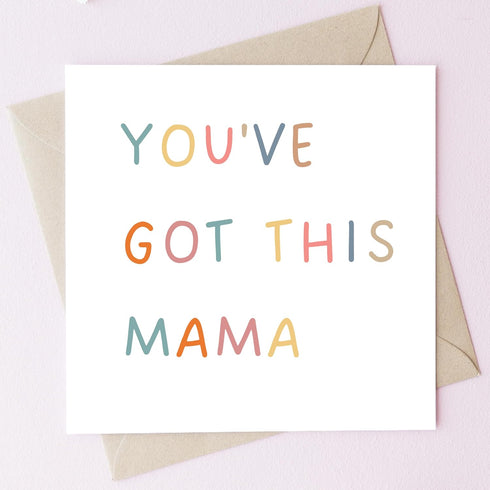 TEEMI -You've Got This Mama/New Mum Card Positivity Card New Baby Pregnancy Baby