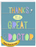 NobleWorks Jumbo Thank You Card for Nurse and Doctor, 8.5 x 11 Inch Gratitude Greeting Card