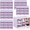 Mini Drawer Organizer 6 Pcs with 9 Drawers, Plastic Desktop Storage Box, Wall Mounted, Purple for Office Home Room