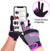 HLDD HANDLANDY Work Gloves Women, Safety Utility Work Gloves, MultiFunctional Mechanic Gardening Construction DIY Work Gloves with Touchscreen (XS, Pink)