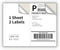 KKBESTPACK Half Sheet Shipping Labels for Laser and Inkjet Printers 2 Per