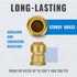 SUNGATOR Push to Connect Plumbing Fittings Mix, No Lead Brass 1/2 Inch Pushfit Female Adapter (4 PCS) and Male Adapter