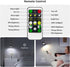 Racokky 2 3 Dimmable 360 3000mAh LED Wall Lights Pcs, Wall Lamp Color Temperatures & Magnetic Rotation with Remote