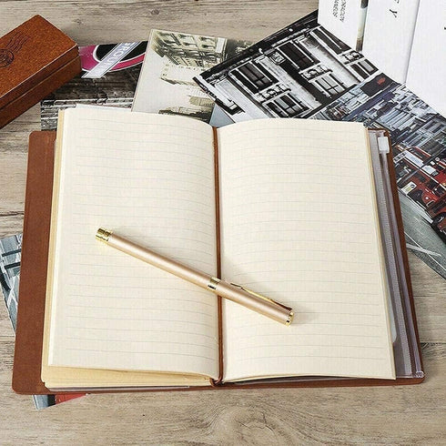 PRSTENLY To My Niece Leather Journal, 140 Page Refillable Travel Diary, Birthday Gift from Aunt Uncle