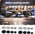 Btgghytr Set Set Oven Burners Flame Cover Burners And Flame Caps Stove Lid Replacement Metal Cookware Hat For Kitchen