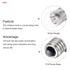 MECCANIXITY Electrical Circuit Experiment Set, DIY Materials, 10Pcs 1.5V E10 Bulbs, Battery Case, Button Switch, Lamp