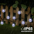 2 Pack 72FT 120 8 Metaku Solar String Lights for Outside, Total LED Crystal Globe String Lights, Solar Powered Outdoor