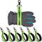 6 Pcs Firefighter Glove Strap, Heavy Duty Gear Holder Straps with Green Reflective Trim for Firefighting