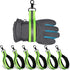 6 Pcs Firefighter Glove Strap, Heavy Duty Gear Holder Straps with Green Reflective Trim for Firefighting