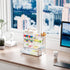Marbrasse Mesh Pen Holder for Desk, Multi-Functional Organizer with Drawer for Office Art Supplies, White