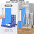 SAYEEC Magazine File Holder, 3 Compartment Desktop Organizer for Notebooks and Documents, Gray
