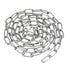 uxcell Stainless Steel 304 Hardened Proof Coil Chain, 1m Length, 1.5mm Thickness, Zinc Plated