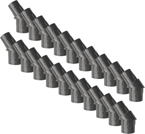 Nuvo Iron SRAR Connections-20 Pack installs one 10 Pack of Round balusters on Stair predrilled Holes Railing Adapter, Black