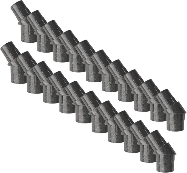 Nuvo Iron SRAR Connections-20 Pack installs one 10 Pack of Round balusters on Stair predrilled Holes Railing Adapter, Black
