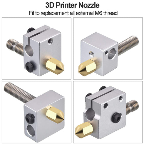25 pcs 0.4MM Ender 3 Nozzle MK8 3D Printer Extruder Brass Nozzle for Creality Ender 3 Series