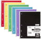 Mead Spiral Notebook, 6 Pack, 1-Subject, Wide Ruled, 70 Sheets per Notebook, 7-1/2" x 10-1/2", Color Varies (73063)