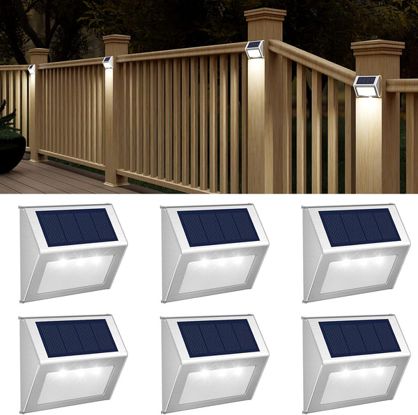 JSOT Outdoor Solar Lights - Solar Powered Deck Lights Waterproof Light for
