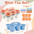 6 Pack 6 party greeting Classroom Caddy with Handle Plastic Storage Table Caddy Organizer with Compartments Morandi Cup