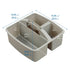ECR4Kids 3-Compartment Storage Caddy, Grey Supply Organizer, 6-Pack for Classroom and Office Organization