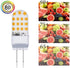 Lxcom Lighting 4W G6.35 LED Light Bulbs (5 Pack) - 110V Warm White 3000K for Desk Lamp Accent Chandelier