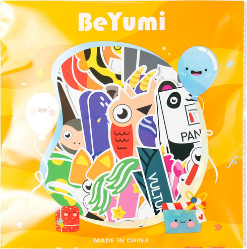 BeYumi 52Pcs Animal Alphabet Cutouts ABC Letters, Educational Materials for Back to School, Preschool Classroom