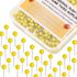 Map Tacks 1/8-Inch Assorted Color Beads Head, 500-count Push Pins (Yellow)