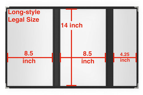 10 8.5x14 4.25x14 Inch, 3 6 Pcs Menu Cover & Legal Size, Trifold, Pages / Views Menu Sleeves, Clear Waterproof PVC Menu
