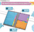 Panda Planner Sticky Notes Set – 140 Assorted Spring Colors with Dotted, Lined, Blank & Tabbed Notes