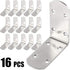 16 3 3 Inch 90 KEILEOHO PCS Heavy Duty L Brackets, x L Corner Brace, Stainless Steel L Bracket, Degree Angle Shape