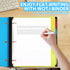 WOT I All-in-one Telescoping Binder Notebook, Refillable 3 Ring Binder, Blue, with 5 Subject Dividers