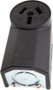 Forney 58499 Electrical Receptacle, Crowfoot Type, Wall Receptacle 50-Amp, 125/250-Volt, Black