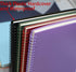 Yansanido Spiral Notebook, 4 Pcs, 10 Inch x 7.4 Inch, B5 Thick Plastic Hardcover, 7mm College Ruled, 80 Sheets, Dark