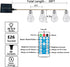 ShineU 30 20 Bulbs, 8 Feet LED Outdoor String Lights with Warm White Edison Shatterproof Solar-Powered Modes Hemp Rope